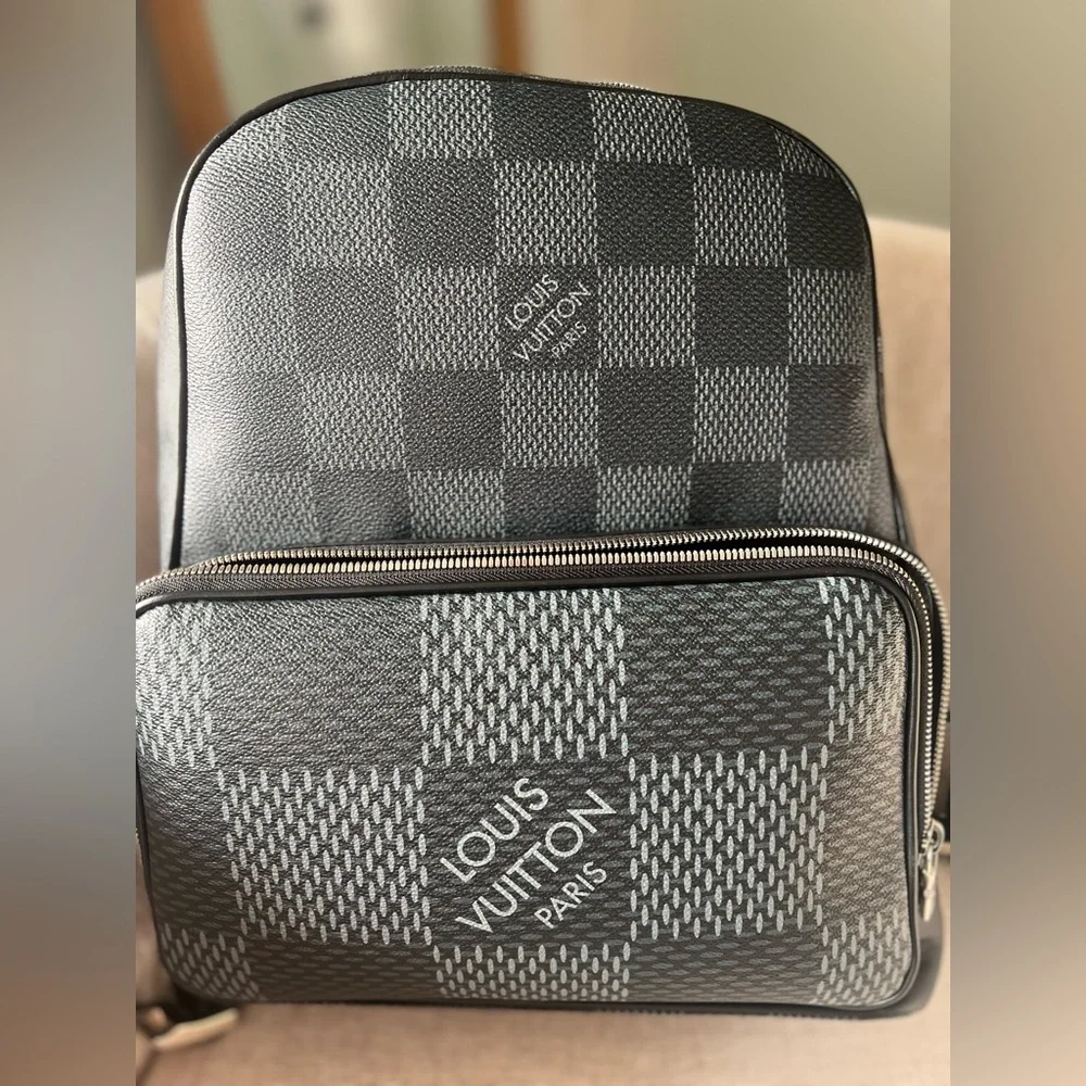 Louis Vuitton Black Damier Graphite Canvas Backpack